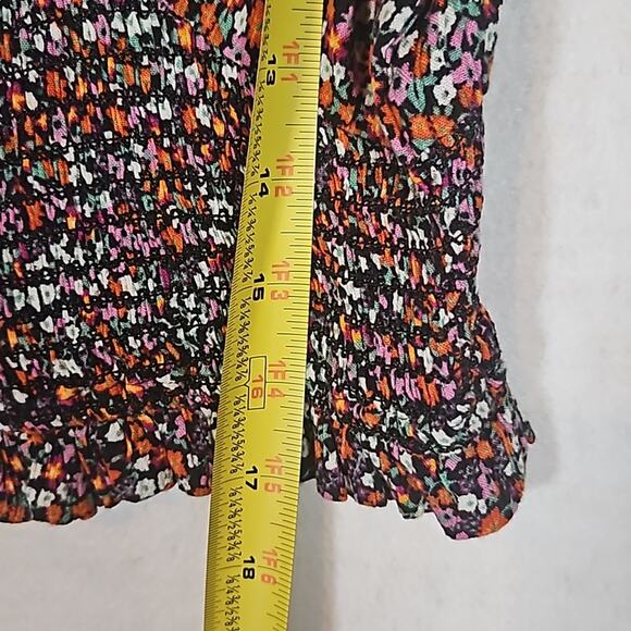 NWT Patrons of Peace Purple Floral Crop Top - Picture 7 of 8